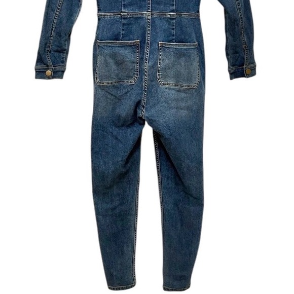 Free People Lenox Jumpsuit Coveralls Denim Utility One Piece Size Extra Small - Picture 8 of 15